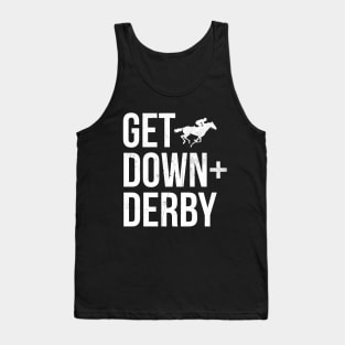 Vintage Derby Time Horse Racing Men Women, Perfect Get Down & Derby Tank Top